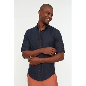 NWT Trendyol Men Slim fit Shirt collar weaving Shirt